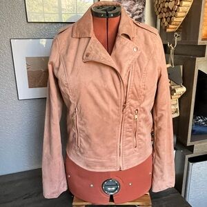 A New Day Faux Suede Bomber Jacket